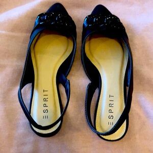Flat sling back shoes never worn!